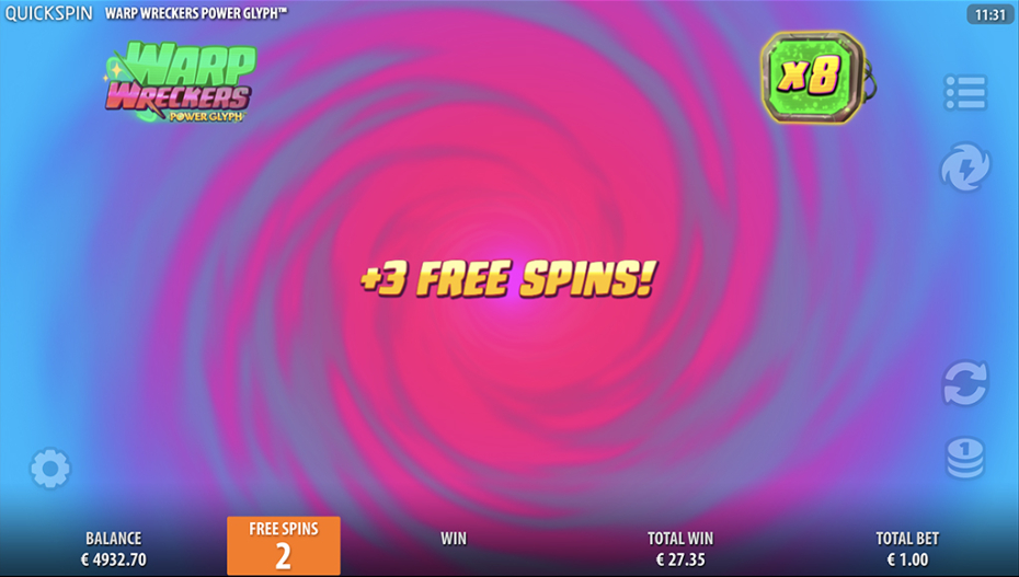 Free Spins Game Extra Spins