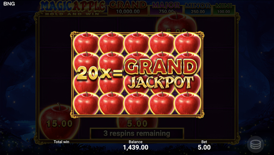 Jackpot Feature Rule in Bonus Game