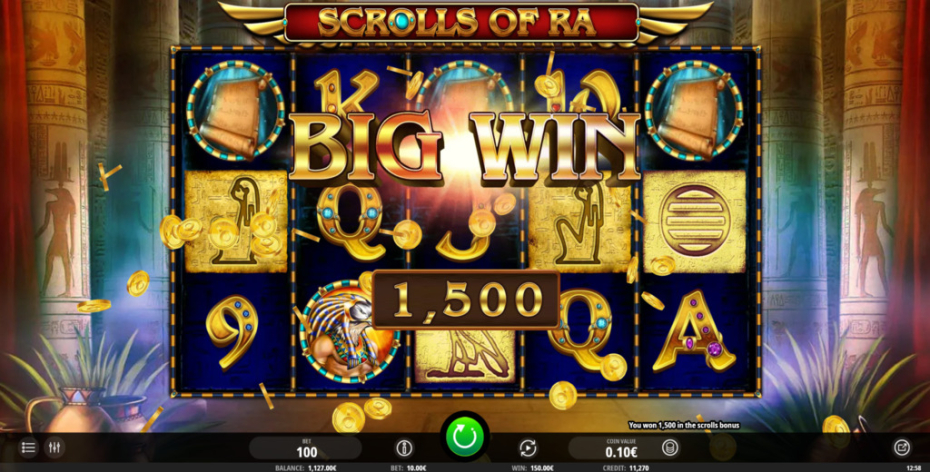 Scrolls Bonus Big Win